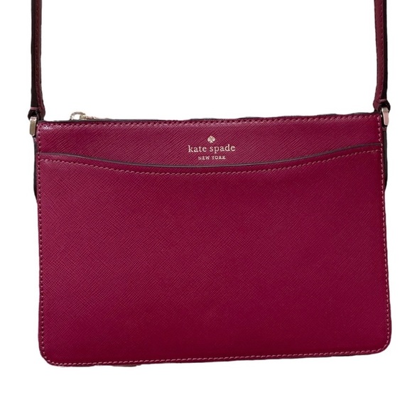 kate spade Handbags - Kate Spade Burgundy Crossbody Purse Bag